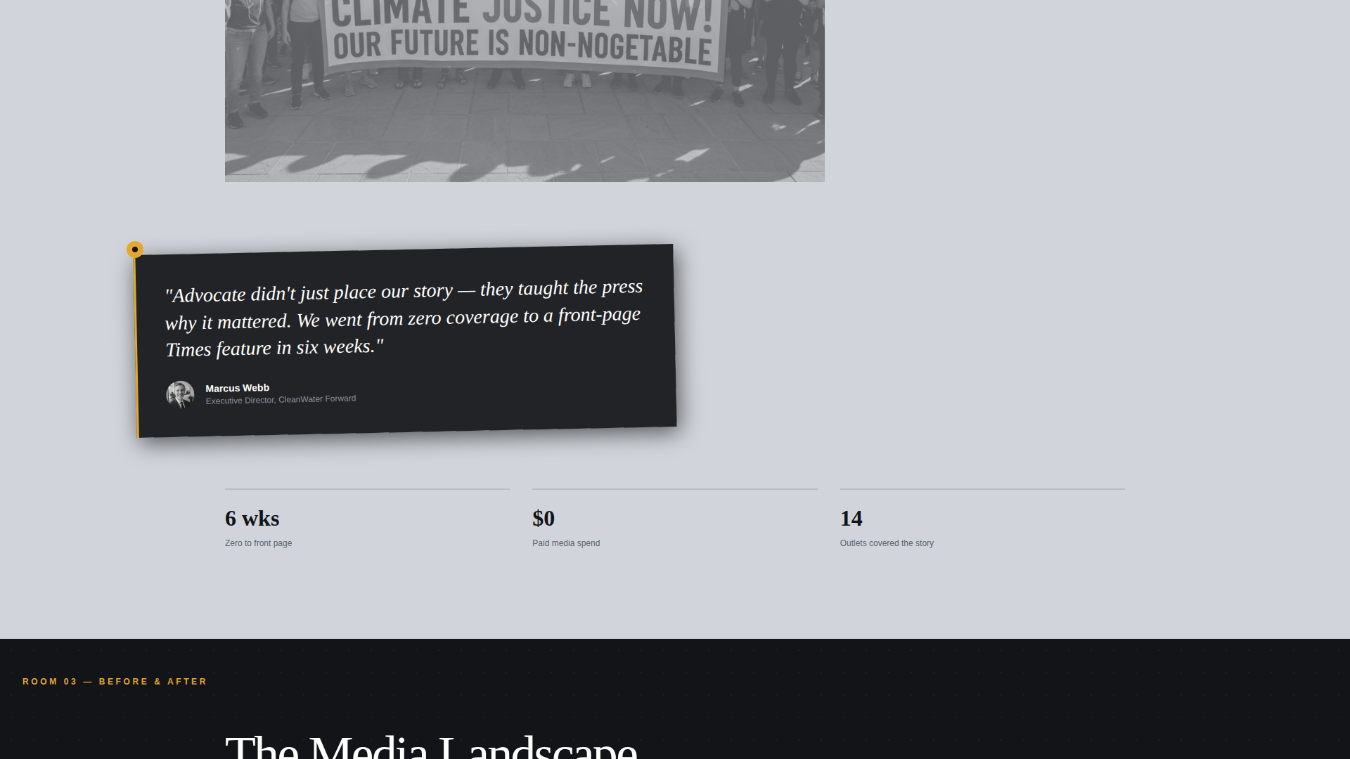Nonprofit Marketing Agency Landing Page Template