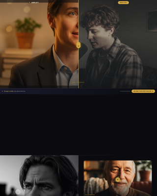 Amplify - Cinematic Nonprofit Landing Page Template