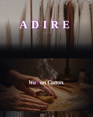 Adire - Immersive Heritage Landing Page Template
