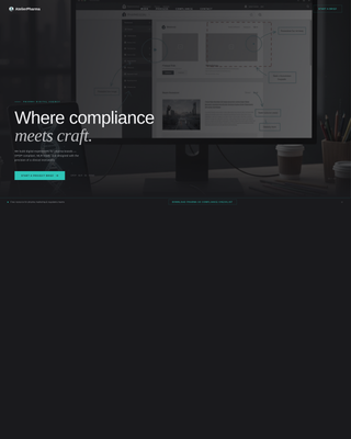 Atelier - Precision Pharma Landing Page Template
