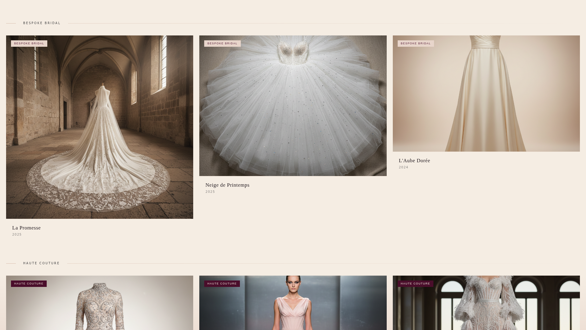 Atelier - Exquisite Couture Landing Page Template