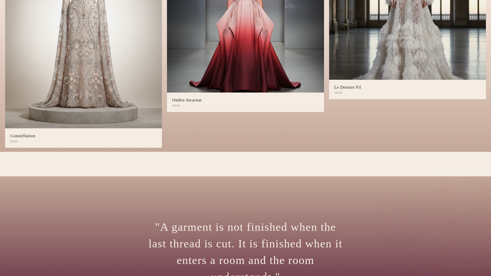Atelier - Exquisite Couture Landing Page Template