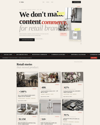 Byline - Editorial Retail Landing Page Template