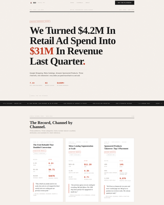 Bid - Proven Retail Landing Page Template