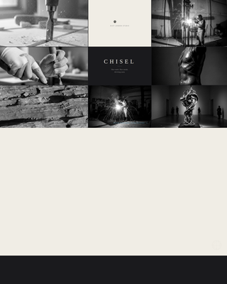 Chisel - Striking Sculptor Landing Page Template