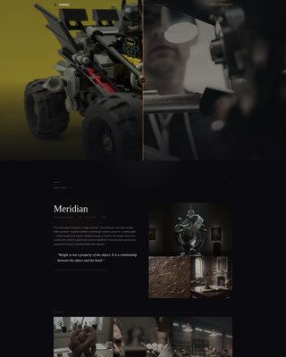 Chisel — Transformative Public Art Installation Landing Page Template