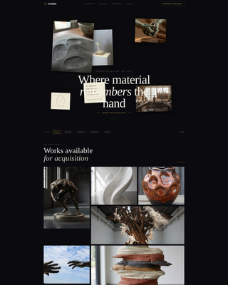 Chisel - Captivating Sculptor Landing Page Template