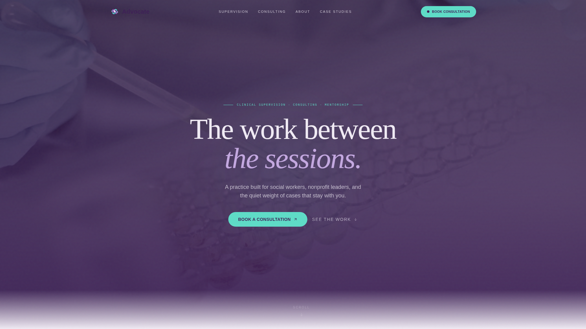 Advocate - Transformative Socialworker Landing Page Template