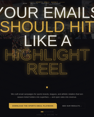 Blitz - High-Impact Sports Email Landing Page Template