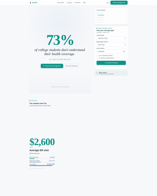 Enroll - Trusted Studentinsurance Landing Page Template