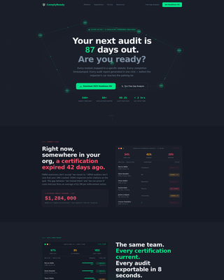 Audit — Trusted Regulatory Compliance Landing Page Template