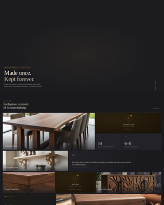 Chisel - Artisan Woodworker Landing Page Template