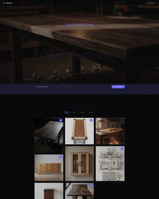 Chisel — Expert Carpentry-Craftsman Landing Page Template