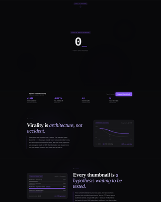 Algorithm - Engineered YouTube Landing Page Template
