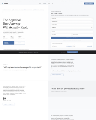 Appraise - Authoritative Appraiser Landing Page Template