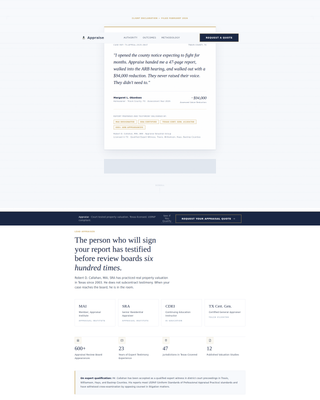 Appraise - Authoritative Property Landing Page Template