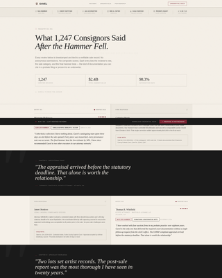 Auctioneer - Modern Reviews Landing Page Template