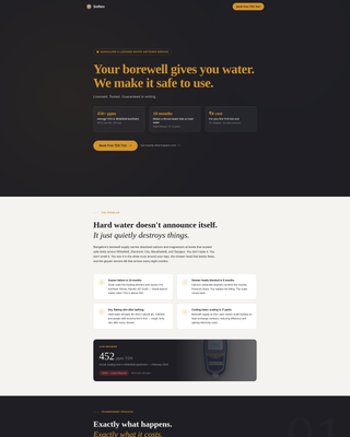 Aqua — Reliable Water Softener Landing Page Template