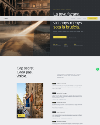 Blast - Industrial Pressurewashing Landing Page Template