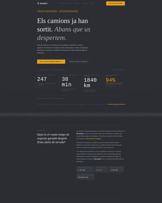 Blindat - Trusted Snowremoval Landing Page Template