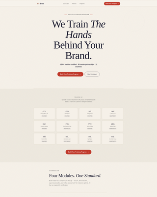 Brew - Authoritative Barista Landing Page Template