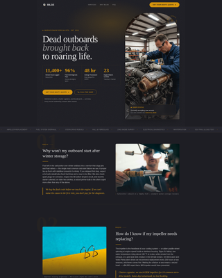 Bilge - Trusted Marinemechanic Landing Page Template