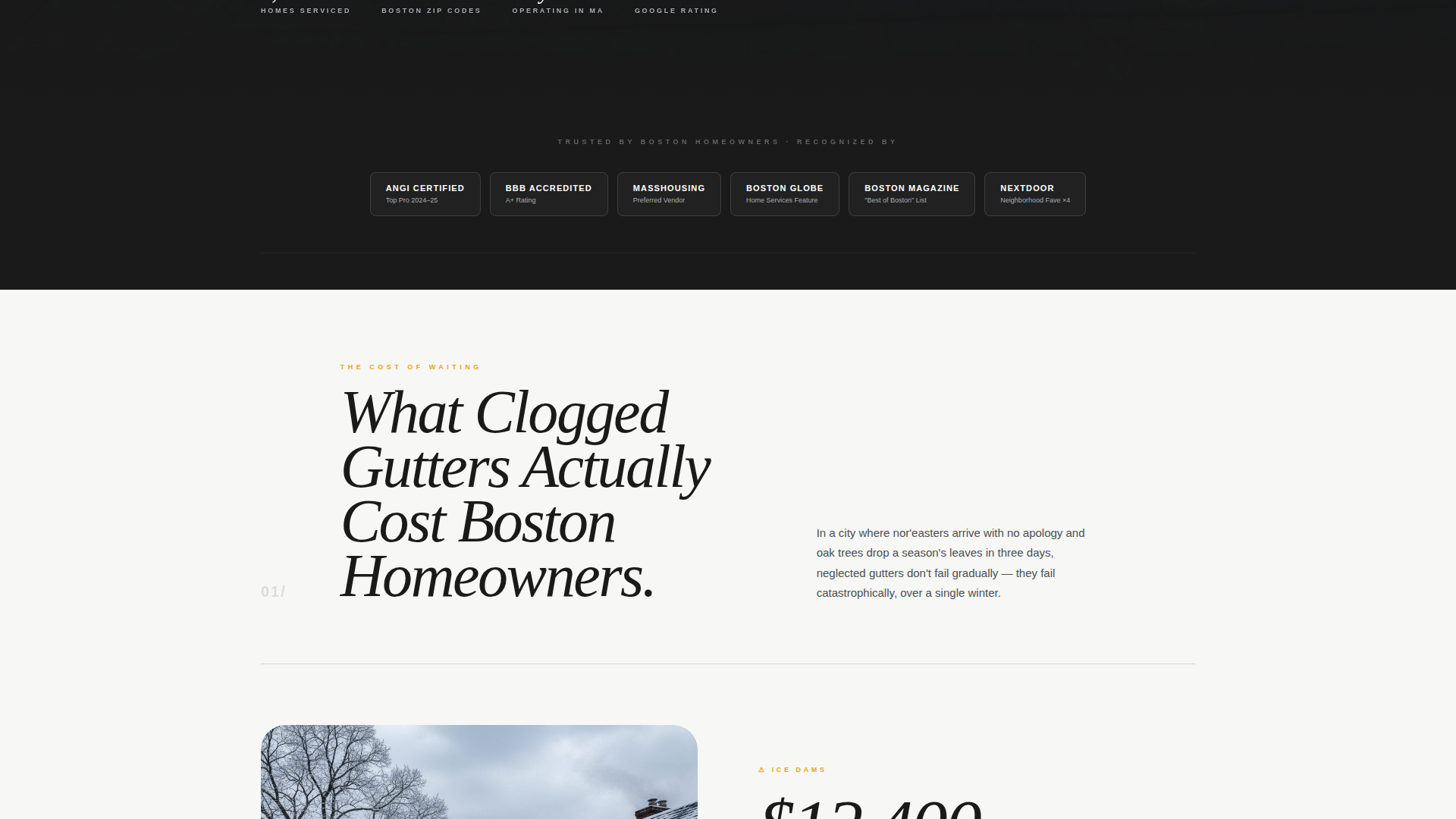 Authoritative Boston | Free Website Template | Rocket