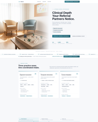 Attune - Precise Psychologist Landing Page Template