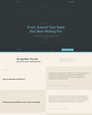 Align - Authoritative Chiropractor Landing Page Template