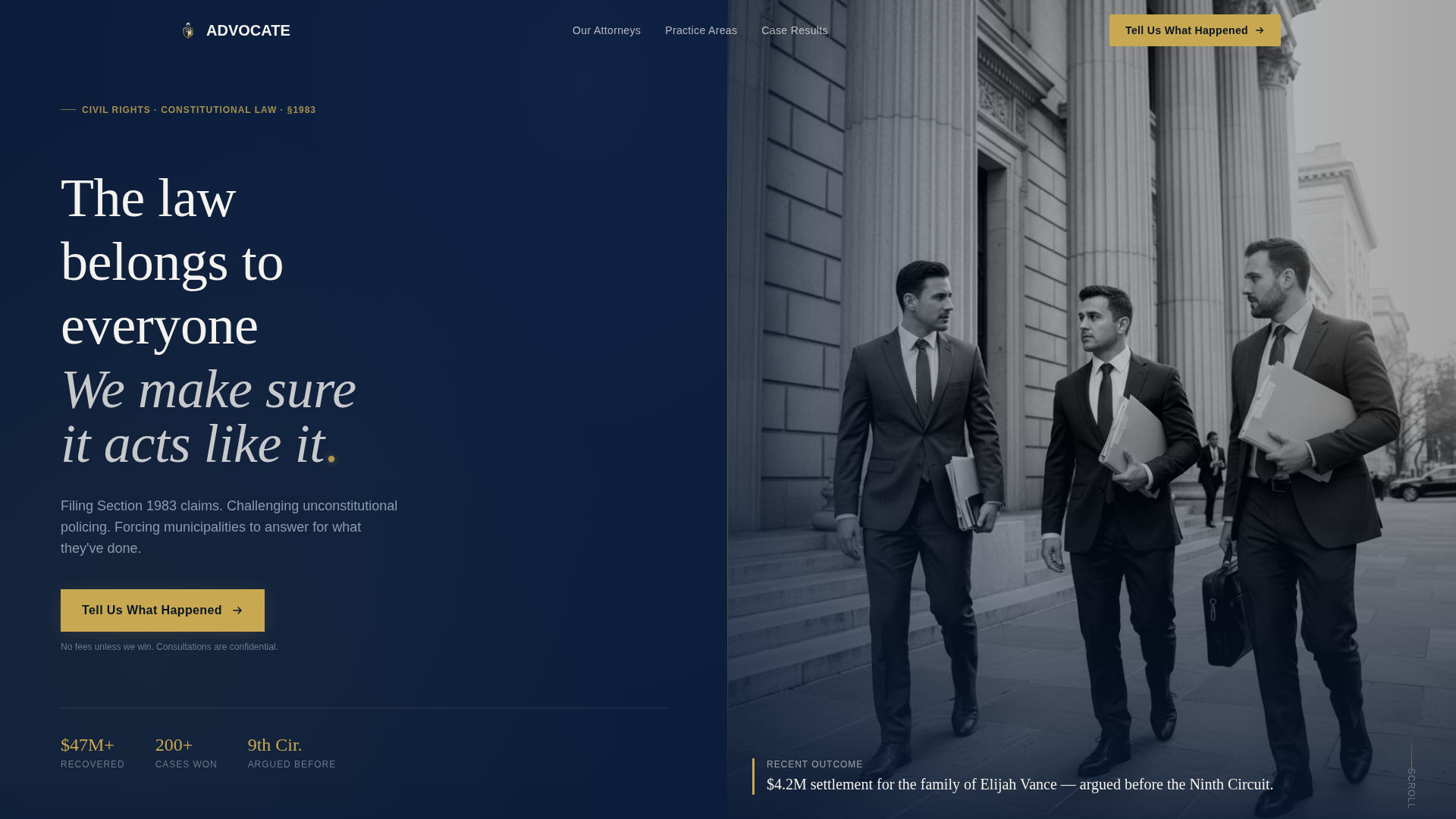 Law Firm & Attorney Professional Website Template