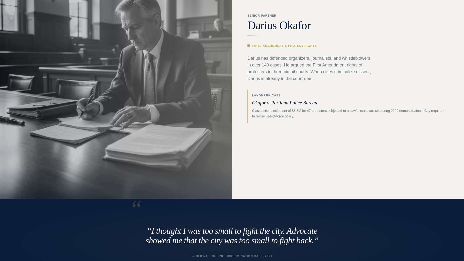 Law Firm & Attorney Professional Website Template