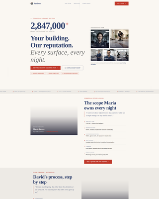 Spotless - Precision Cleaning Landing Page Template