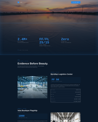 Concrete Finisher Portfolio Landing Page Template
