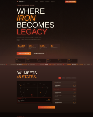 Barbell - Powerful Weightlifting Landing Page Template