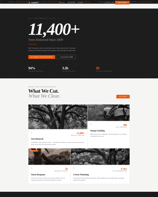 Arbor — Expert Arborist Services Landing Page Template