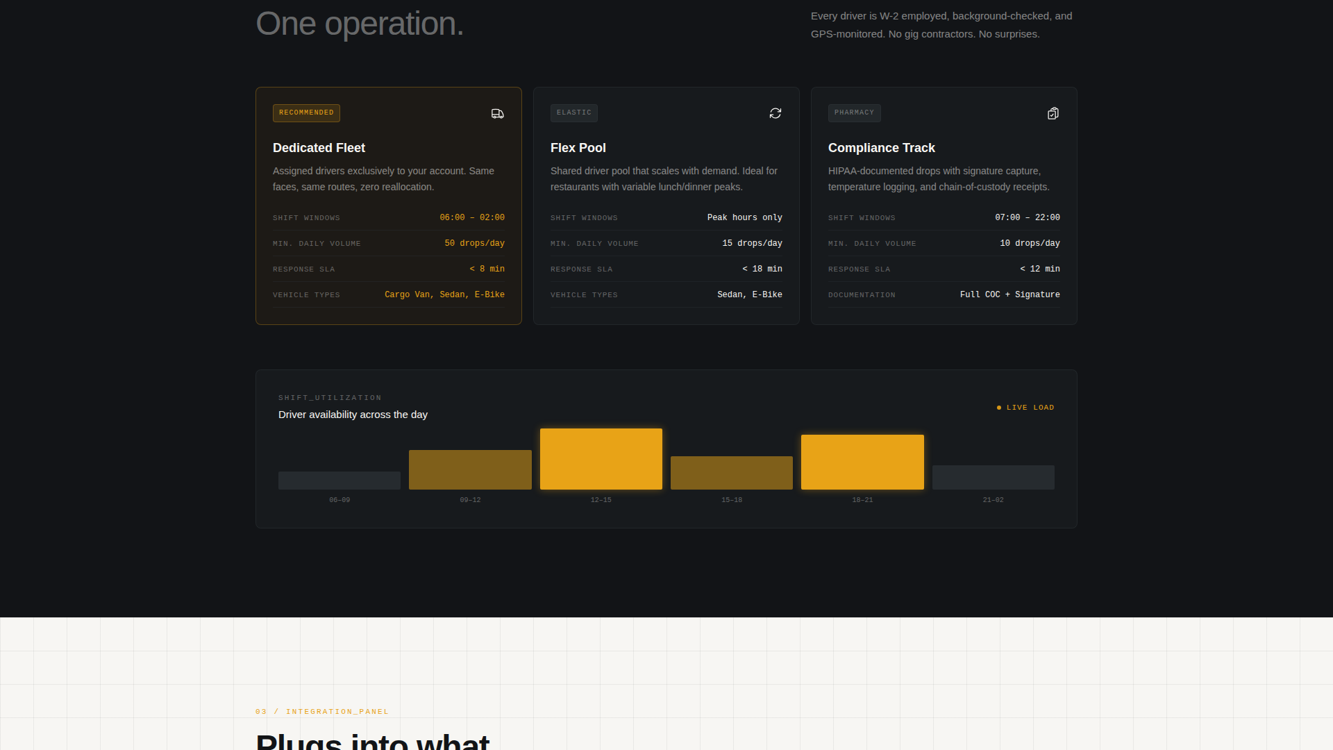 Precision Dispatch Delivery Service Landing Page Template