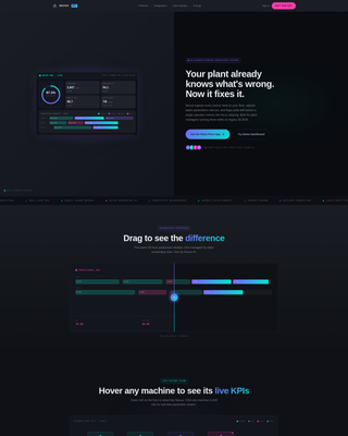 Nexus - Intelligent Manufacturing Landing Page Template