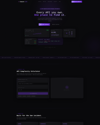 Nexus — Advanced API Connectivity Landing Page Template