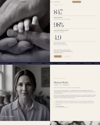 Birthspace - Trusted Doula Landing Page Template