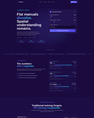 Augment - Immersive LMS Landing Page Template