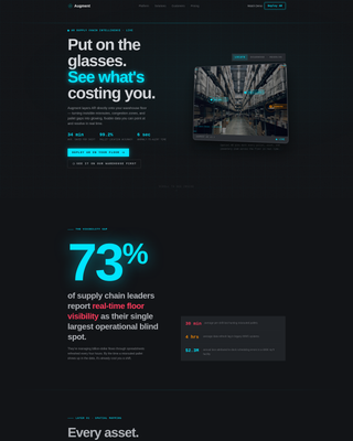 Augment - Powerful AR SCM Landing Page Template