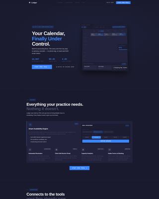 Ledger - Streamlined Accounting Landing Page Template