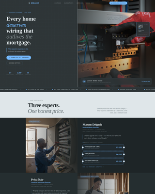 Breaker - Trusted Electrician Landing Page Template