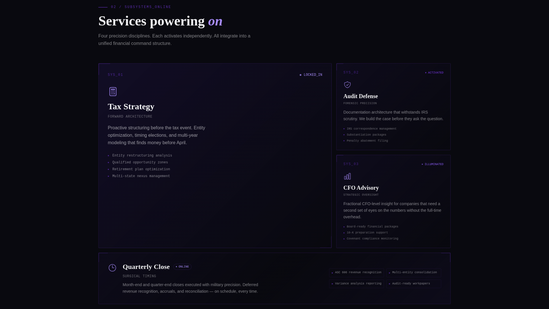 Precision Accounting Firm Landing Page Template