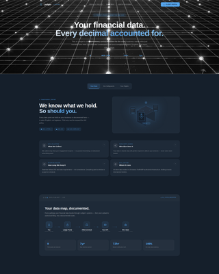 Ledger - Secure Accounting Landing Page Template