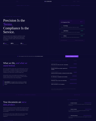 Compliance-Focused Accounting Landing Page Template