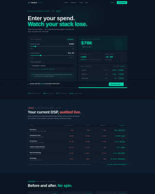 AdTech Startup Cost Calculator Website Template