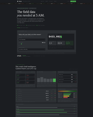 Acres — Connected Agtech Landing Page Template