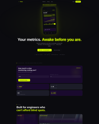 Pulse - Dynamic App Landing Page Template