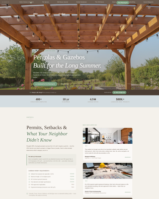 Arbor - Trusted Pergola Landing Page Template